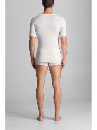 Maglietta mezza manica in misto lana Alpina