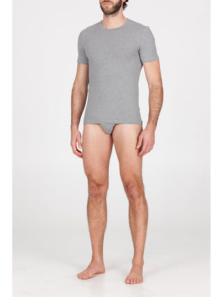 T-shirt girocollo in pratico jersey elasticizzato Grigio Alpina