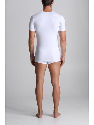 Maglietta collo v in caldo cotone elasticizzato Alpina