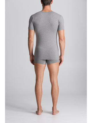 Maglietta collo v in caldo cotone elasticizzato Alpina