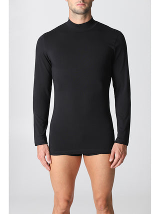 Maglietta lupetto in caldo cotone elasticizzato Alpina