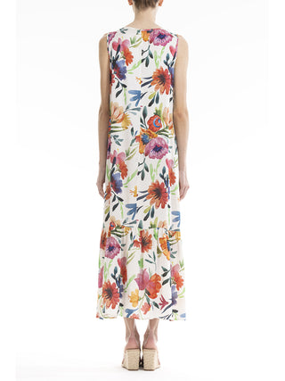 Abito lungo spallina larga Fiore Alpina