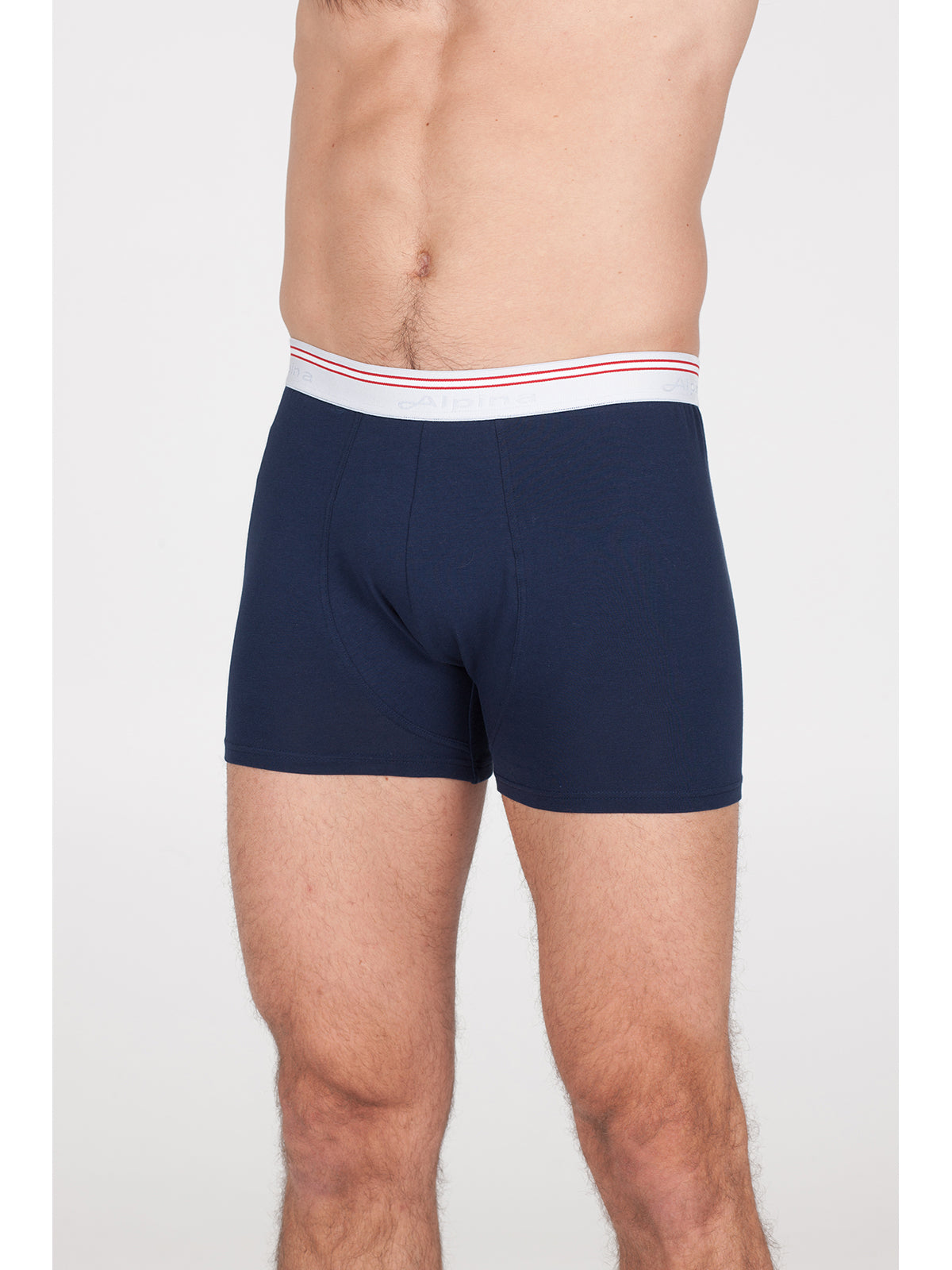 Bi-pack boxer in pratico cotone elasticizzato Blu Alpina