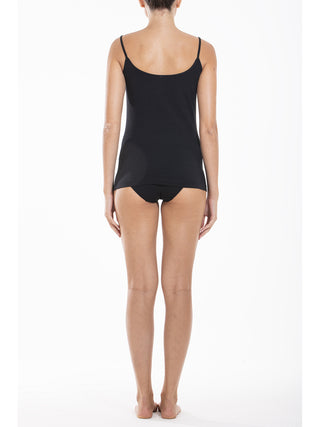 Elegante Canotta Top Con Pizzo Elastico