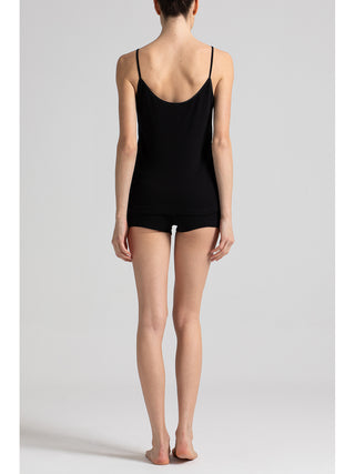 Canotta top con pizzo basso