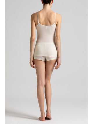 Top in pregiata lana e seta