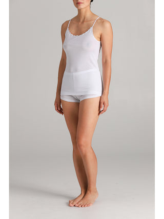 Pregiata canotta donna spallina a top in filoscozia certificato®