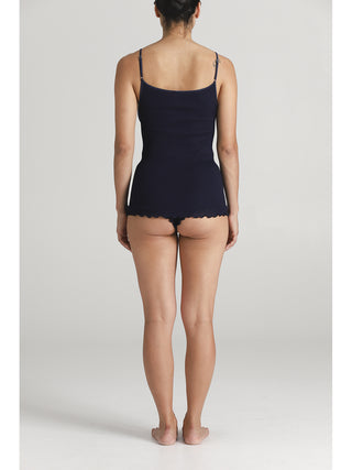 Canotta donna con spallina stretta in prezioso filoscozia certificato®