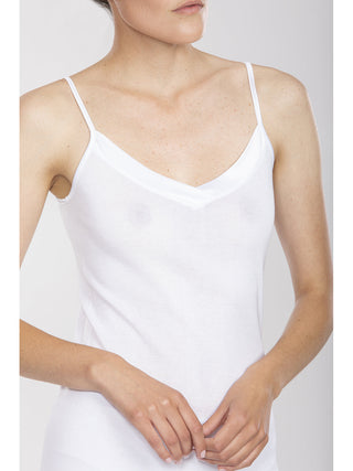Canotta top in pregiato filoscozia certificato® Bianco Alpina