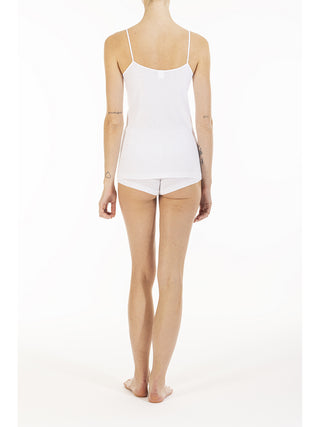 Canotta top con pizzo elastico annbianco Alpina