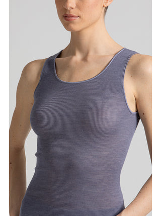 Canotta con bordi raso