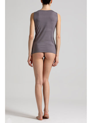 Canottiera scollo a v in morbido modal