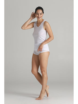 Canotta donna in pregiato filoscozia® certificato