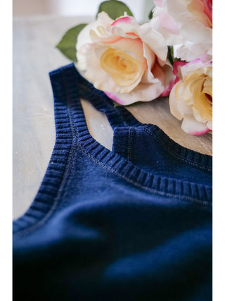 Canotta spallina sottile in pura lana vergine merino