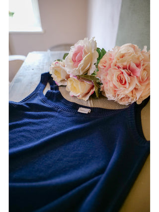 Canotta spallina sottile in pura lana vergine merino