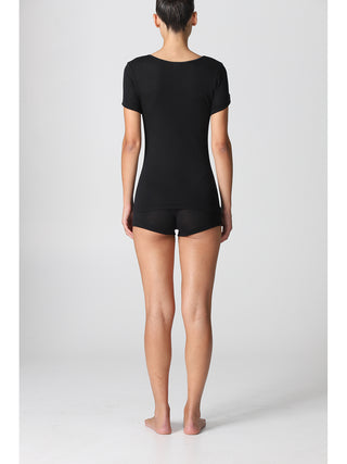 Maglietta mezza manica in lana e seta Alpina