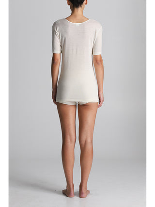 Maglietta mezza manica in pura lana vergine Alpina