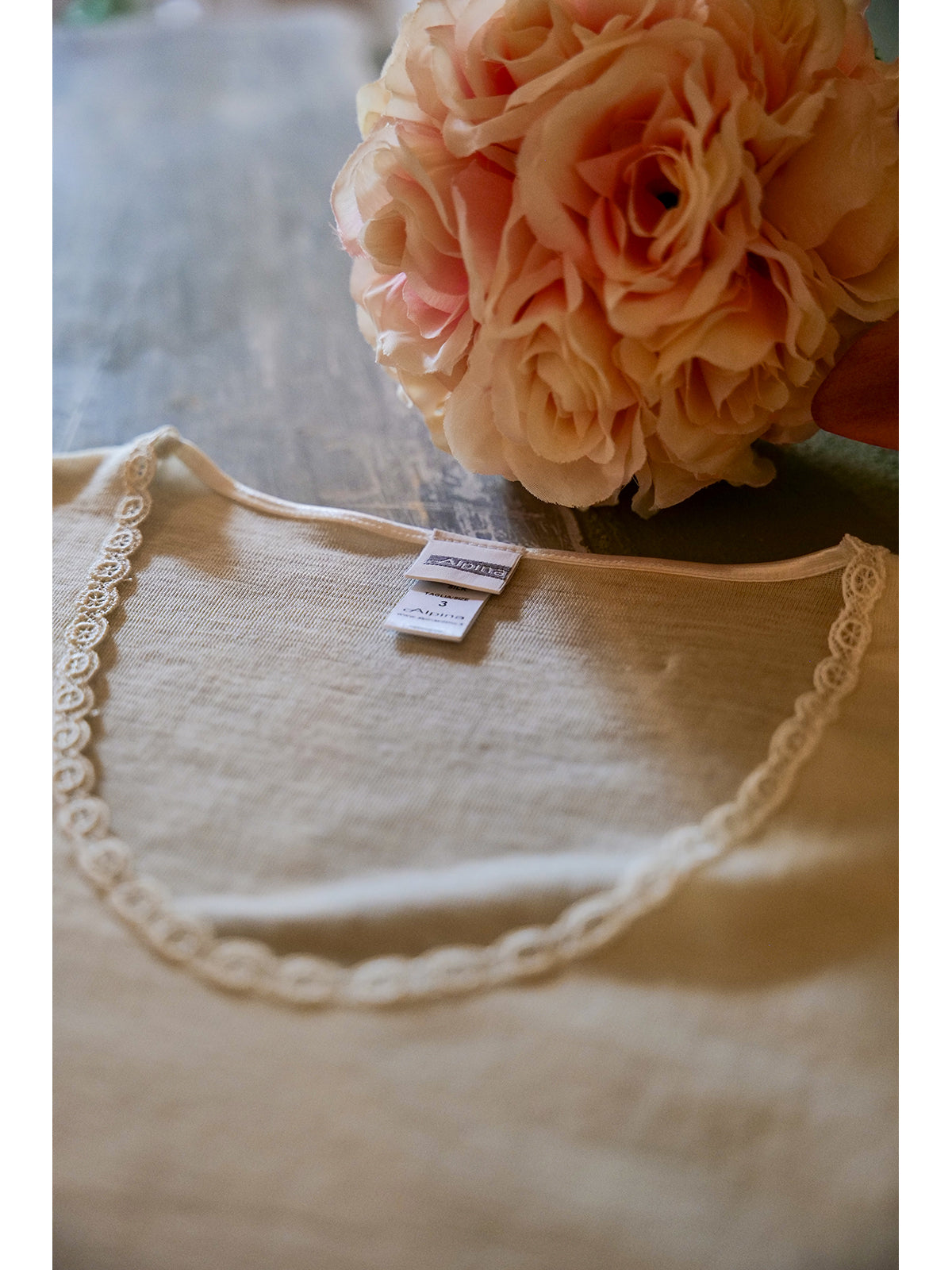 Maglietta manica lunga in calda lana e seta