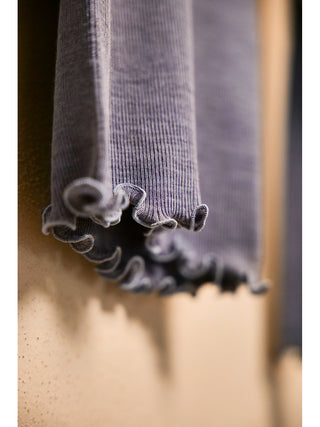 Maglietta dolcevita in lana e seta