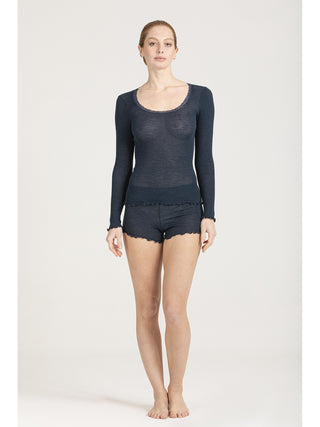 Maglietta con delicato pizzo elastico