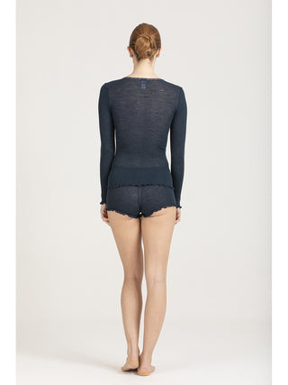 Maglietta con delicato pizzo elastico