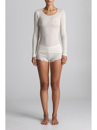 Maglietta manica lunga in lana e seta Alpina