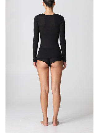 Maglietta manica lunga in lana e seta Alpina