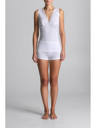 Canotta spallina stretta in cotone makò Alpina