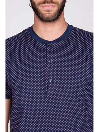 Pigiama corto serafino in fresco jersey Alpina