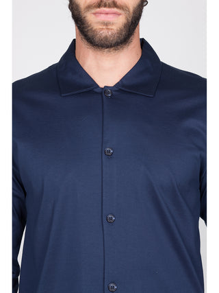 Pigiama Aperto In Pregiato Jersey Di Cotone Mercerizzato