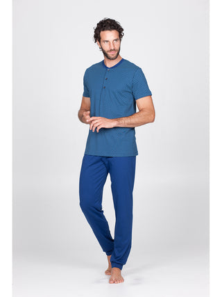 Pigiama tris con bordi tuta in traspirante jersey Alpina