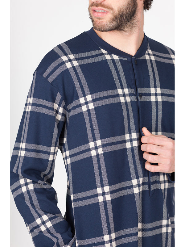 Camicia da notte in morbido interlock di puro cotone