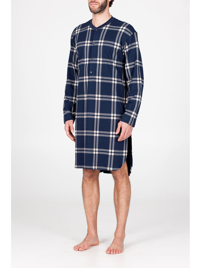 Camicia da notte in morbido interlock di puro cotone