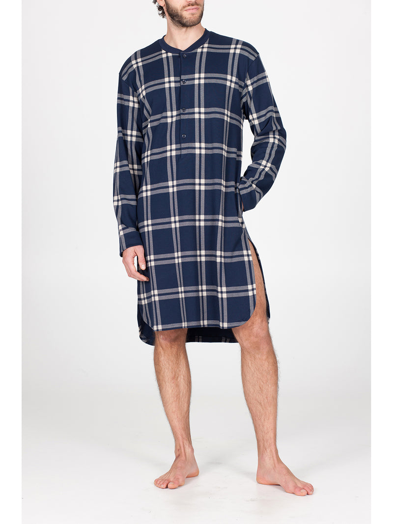 Camicia da notte in morbido interlock di puro cotone