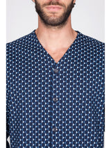 Pigiama Lungo Cardigan In Cotone Traspirante