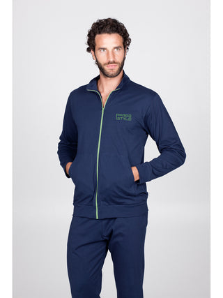 Abito casa con zip in jersone traspirante Alpina