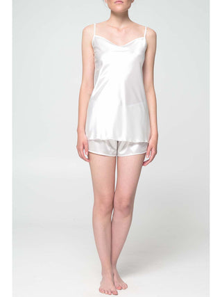 Pigiama corto top in lucente raso Alpina