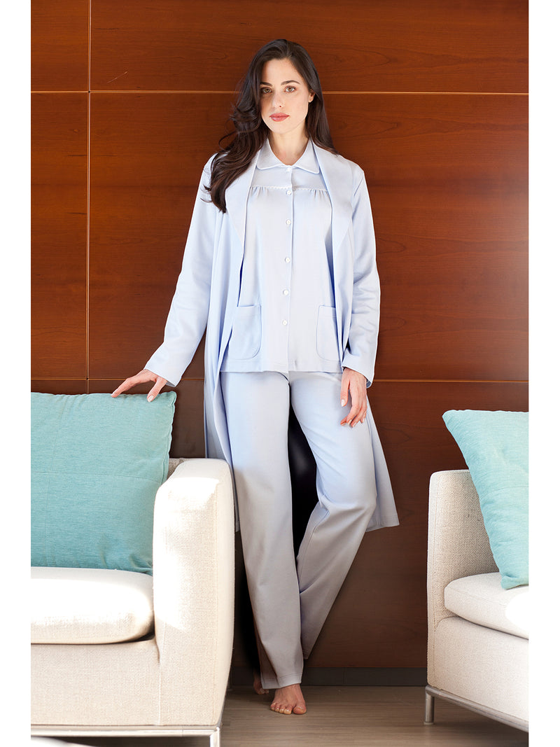 Pigiama cardigan in morbido cotone