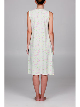 Camicia da notte con spallina larga in freschissimo cotone Alpina