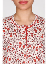 Camicia da notte in interlock di puro cotone
