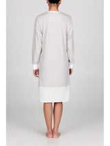 Camicia da notte in interlock di puro cotone
