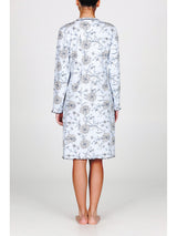 Camicia da notte in interlock di puro cotone