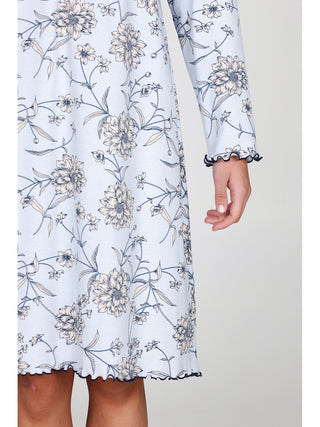 Camicia da notte in interlock di puro cotone Alpina