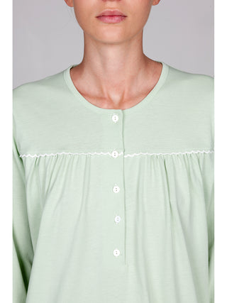 Camicia da notte serafino in morbido jersey 100% cotone Alpina