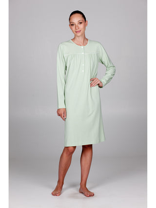 Camicia da notte serafino in morbido jersey 100% cotone Alpina