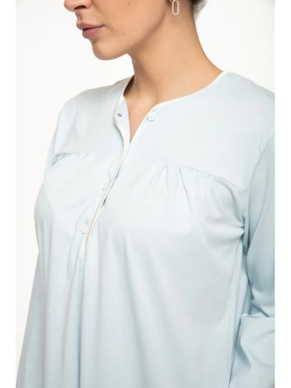 Camicia da notte in mordido jersey 100% cotone