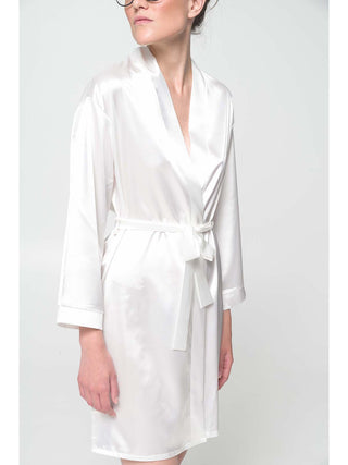 Vestaglia Kimono In Lucente Raso