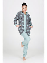 Vestaglia in caldo jacquard di cotone