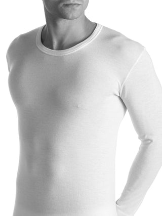 Maglietta manica lunga in lana, seta e cotone Alpina