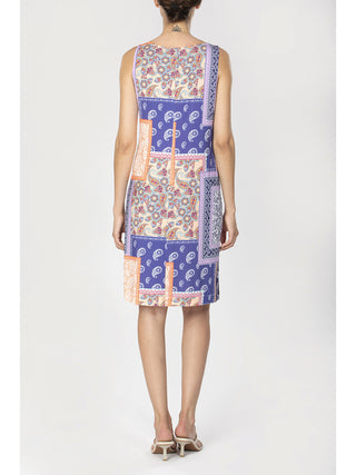 Abito con spallina larga in lucente viscosa elasticizzata Alpina